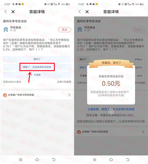 工行财富社区简単答题领0.5圆晛金红包 亲测秒到余额